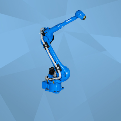 Blauer Roboterarm GP70L